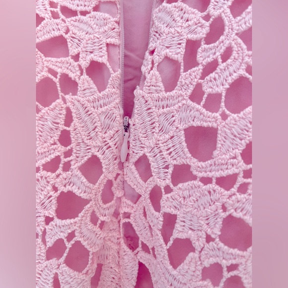 ASTR the label nwot pink lace a line midi dress - Picture 4 of 8